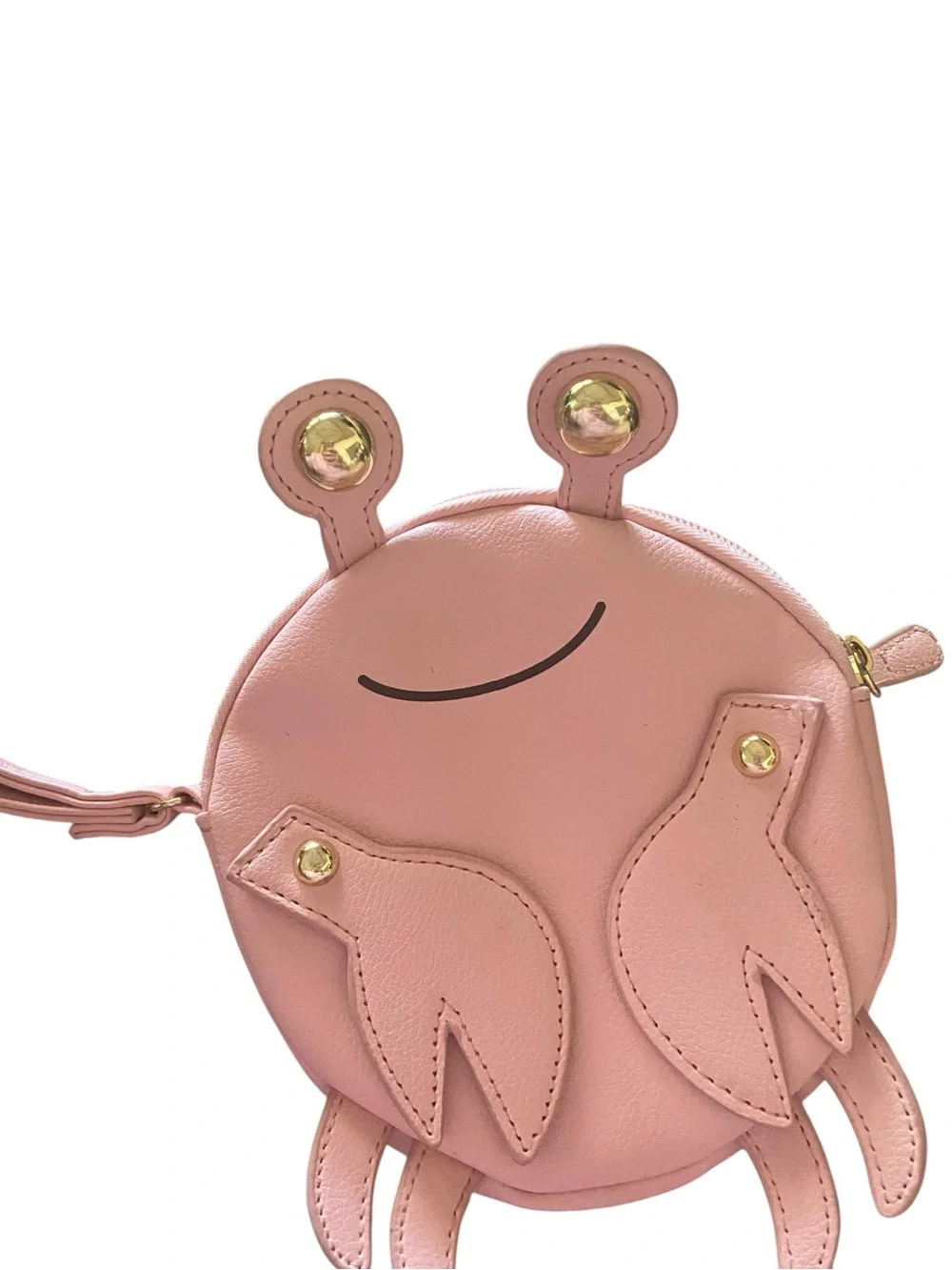 Betsey Johnson  Pink Crab Wristlet Purse Coin purse coastsl whimsical dopamine